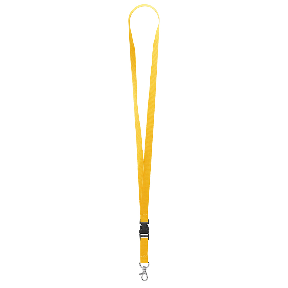 Keycord "standaard", breedte 15 mm - zonnig geel