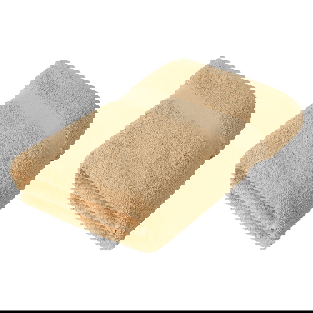 Sophie Muval handdoek bio 140x70 cm, 500 gr/m² - Khaki (PMS 467c) / Khaki