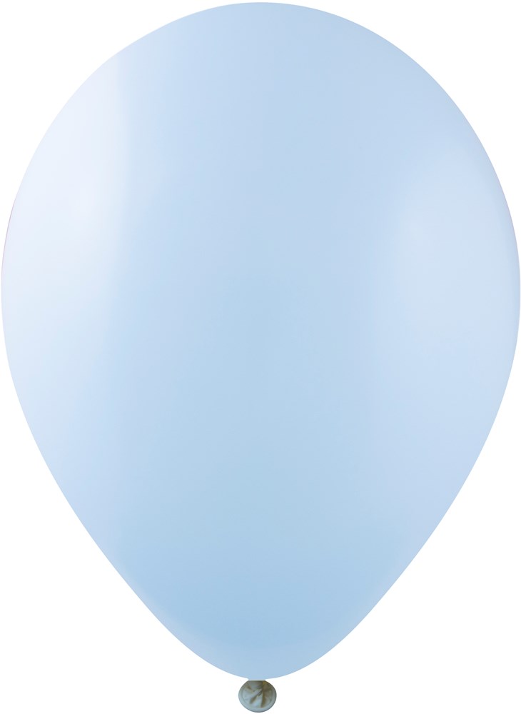 Ballonnen bedrukt HQPP 85/95 cm - Ø 33 cm - 11 inch - Blauw Macaron (1251) (± PMS 290)