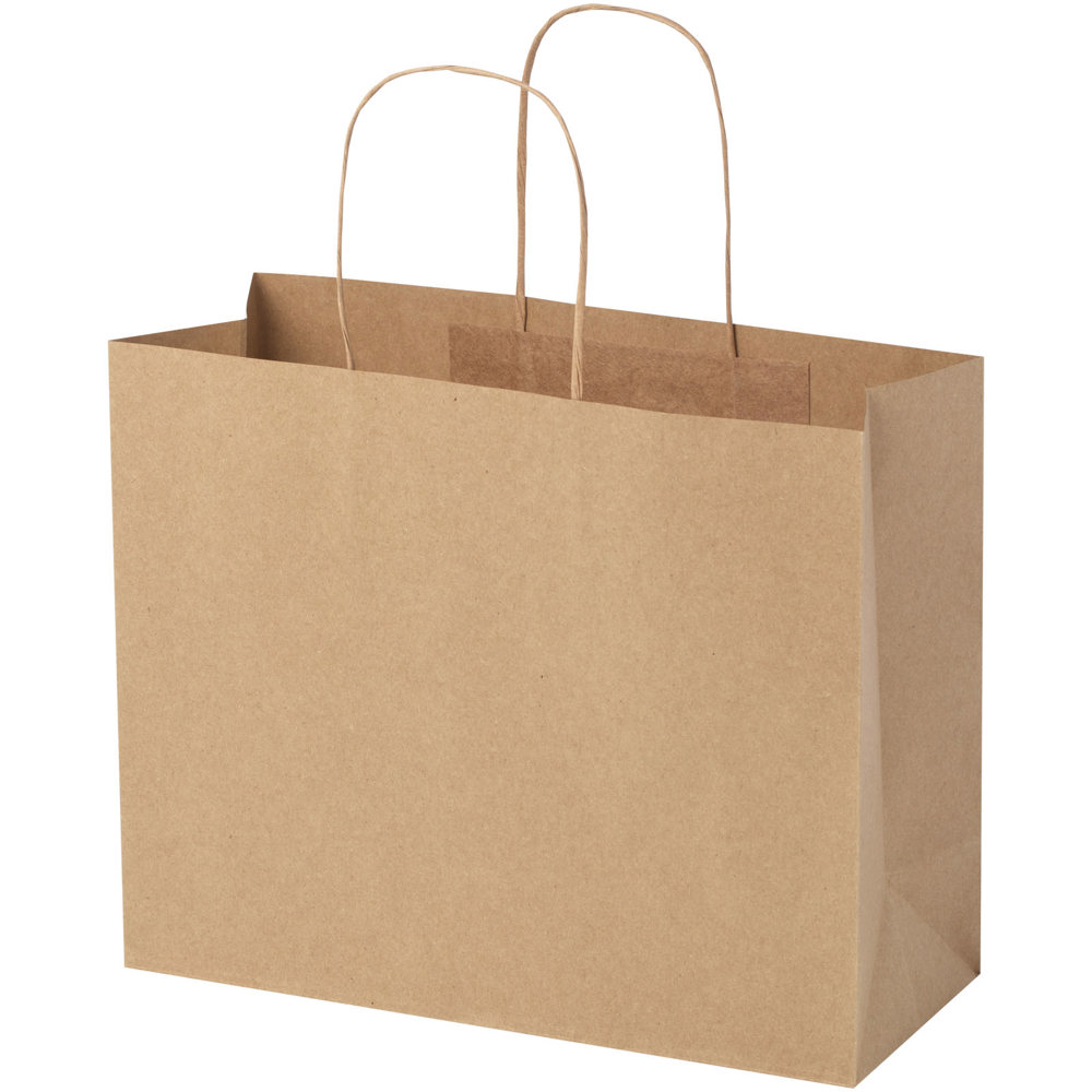 Papieren tas 120 g/m2 gemaakt van kraftpapier met gedraaide handvaten - 31 x 12 x 25 cm