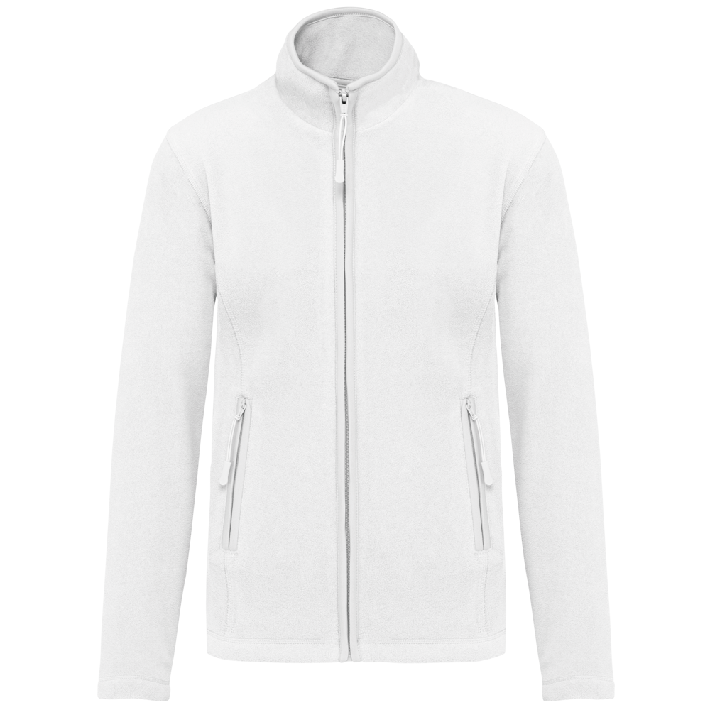 - Microfleece met rits dames - White