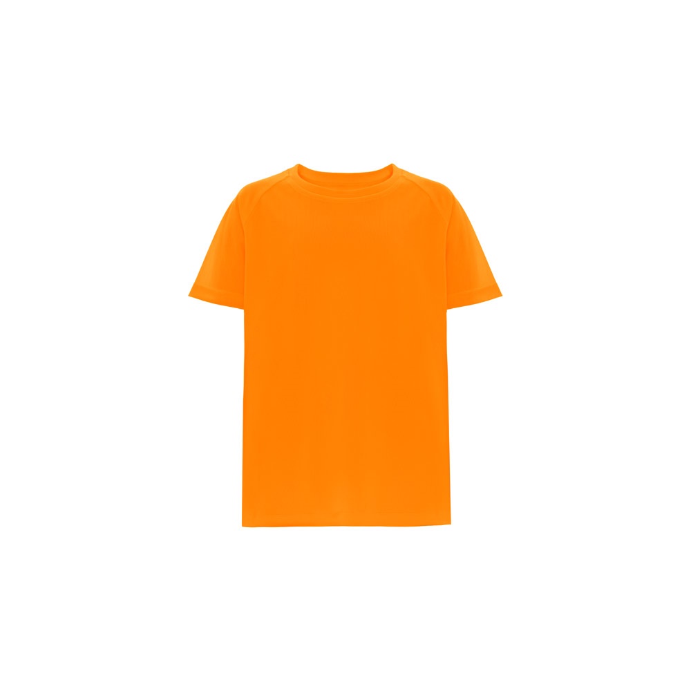 THC MOVE KIDS. Technisch T-shirt met korte mouwen in polyester voor kinderen - Hexachrome oranje