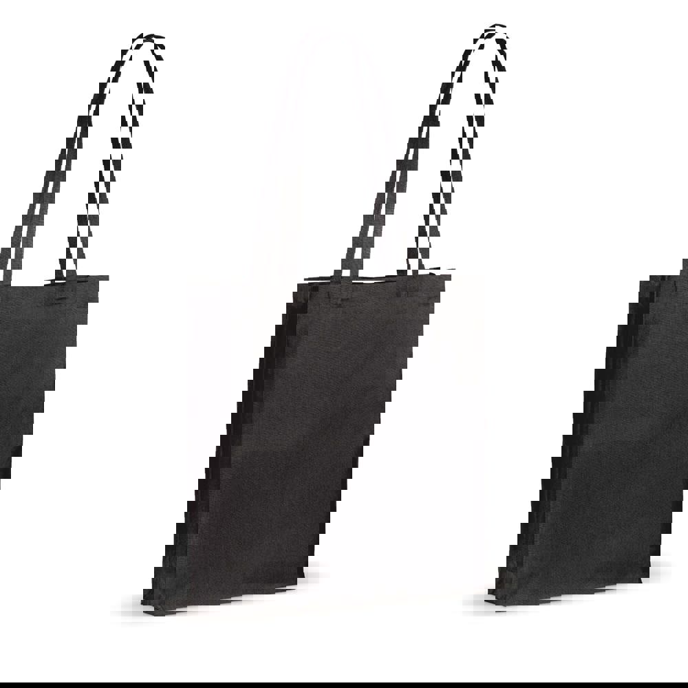 Schoudertas katoen OEKO-TEX® 140g/m² 38x10x42cm - Zwart