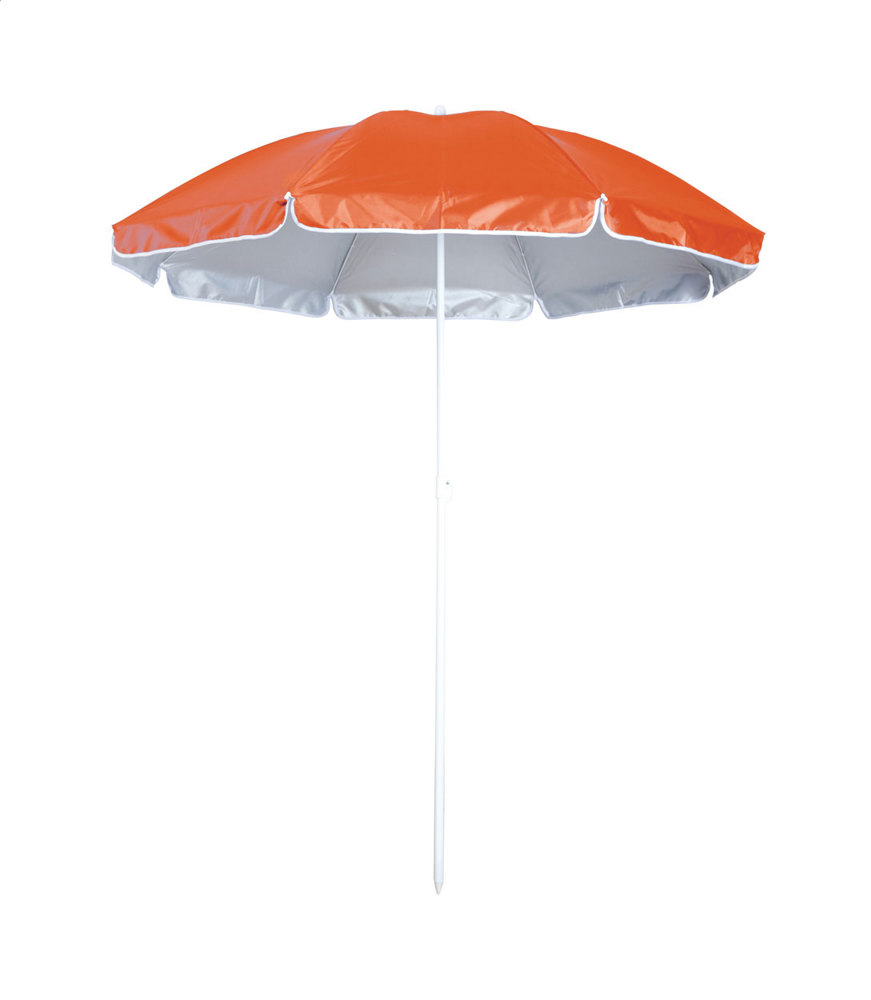 Kuramo - strand parasol - Oranje/Wit