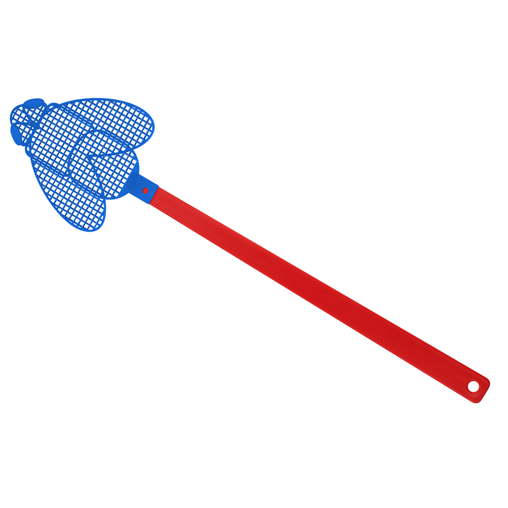 Vliegenmepper "Brummi" - rood/blauw