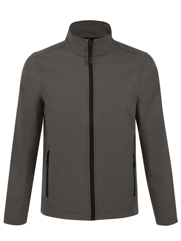 BS Visitor softshell jas, 280 gr/m² - Donkergrijs (PMS 7540C)