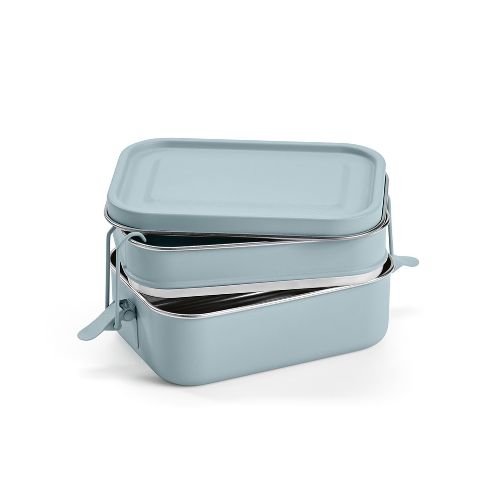 Tintoretto Lunchbox Gerecycled Roestvrij Staal 1240 ml - Heide Blauw