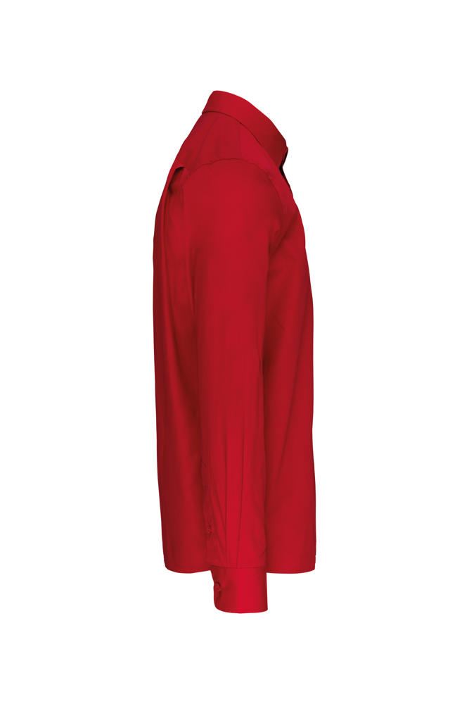 K541C - Heren poplin overhemd lange mouwen