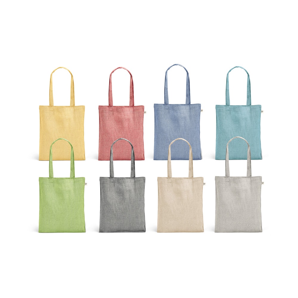 RYNEK. Tas met gerecycled katoen (70%), polyester (30% rPET) (140 g/m²)