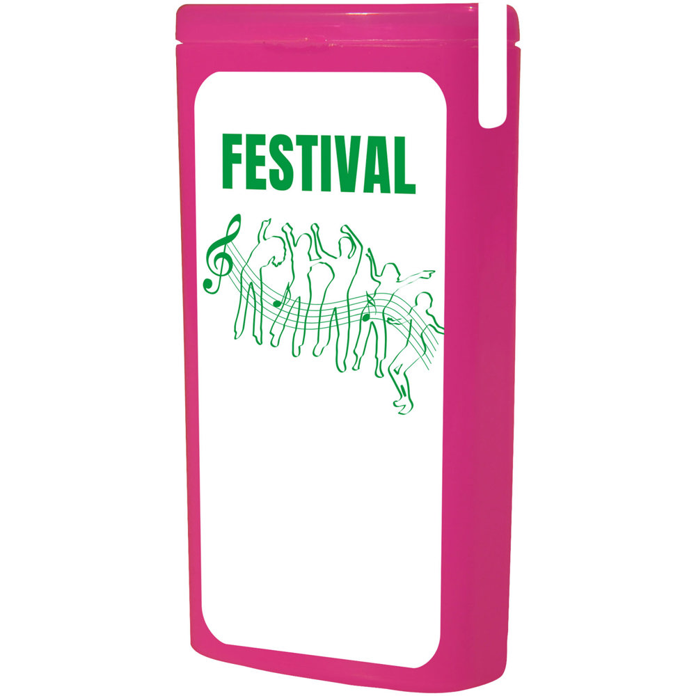 Minikit festival set - Transparant magenta