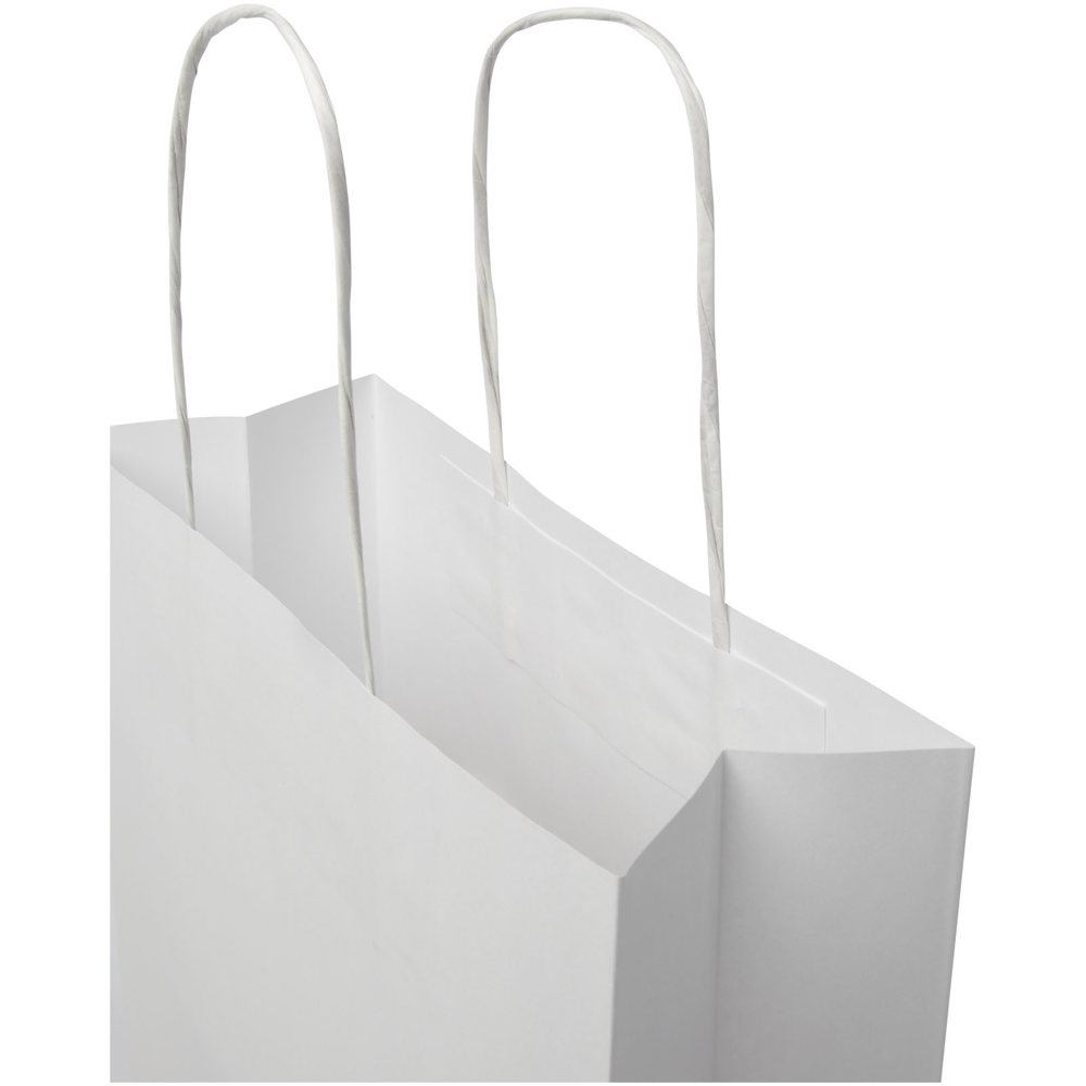 Papieren tas 120 g/m2 gemaakt van kraftpapier met gedraaide handgrepen - 24 x 9 x 32 cm