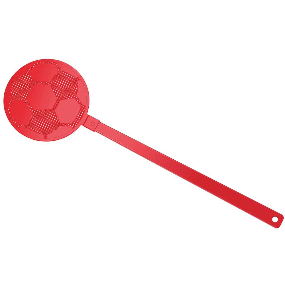 Vliegenmepper "voetbal" - rood/rood