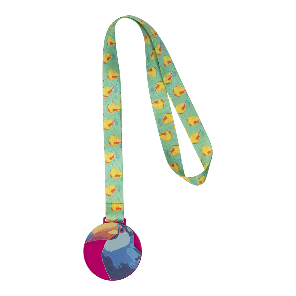 Subdal Colour - custom made medaille - transparant roze