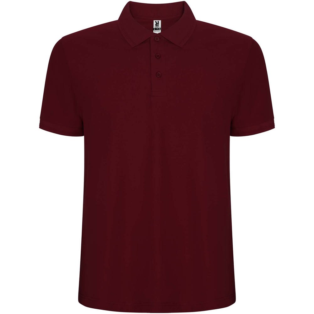 Pegaso Premium 220 g/m² herenpolo met korte mouwen - Granaat