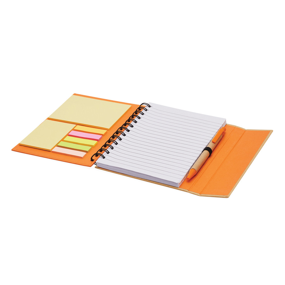 MAGNY - Notitieboekje van gerecycled papier met balpen