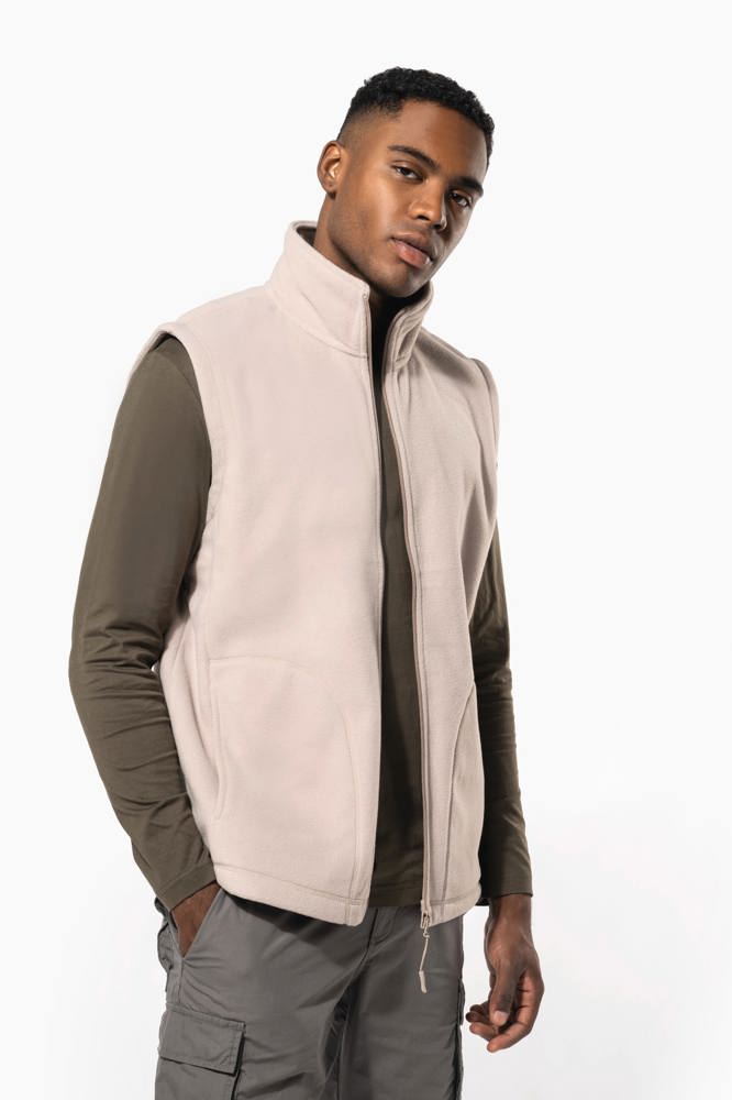 K913 - Bodywarmer van microfleece heren