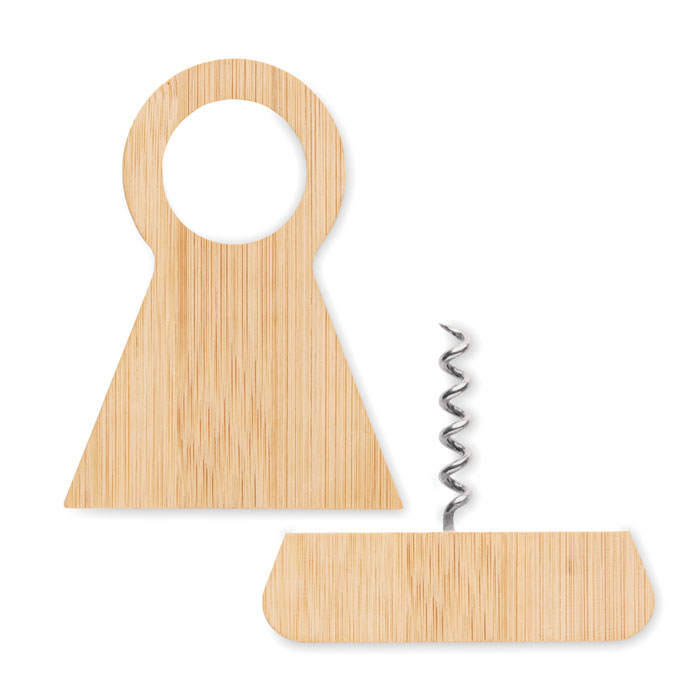 STANDTURN - Bamboe flessenhouder & opener
