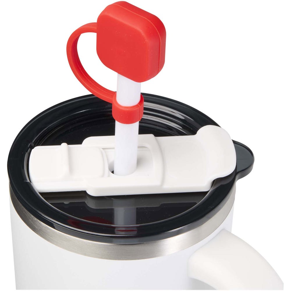 Sip deksel voor siliconen rietje - Rood