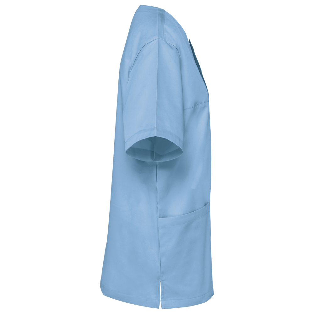 WK507C - Unisex tuniek met korte mouwen in polykatoen