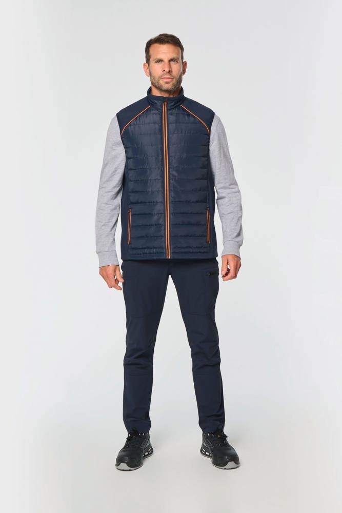 WK606 - Bodywarmer Day To Day in twee stoffen