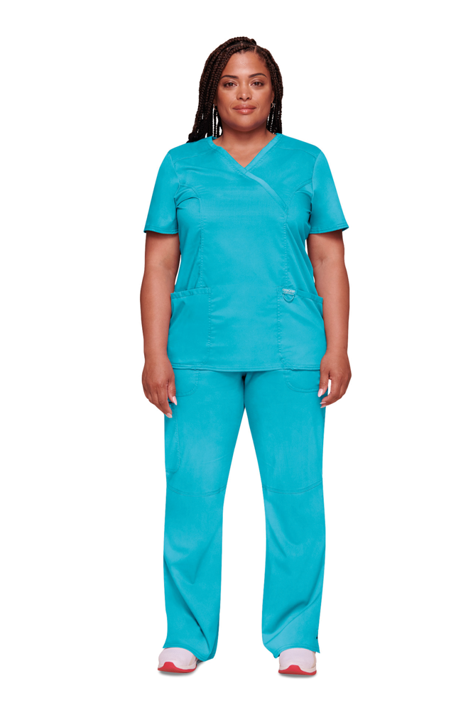 - Wikkeltop voor dames - Turquoise