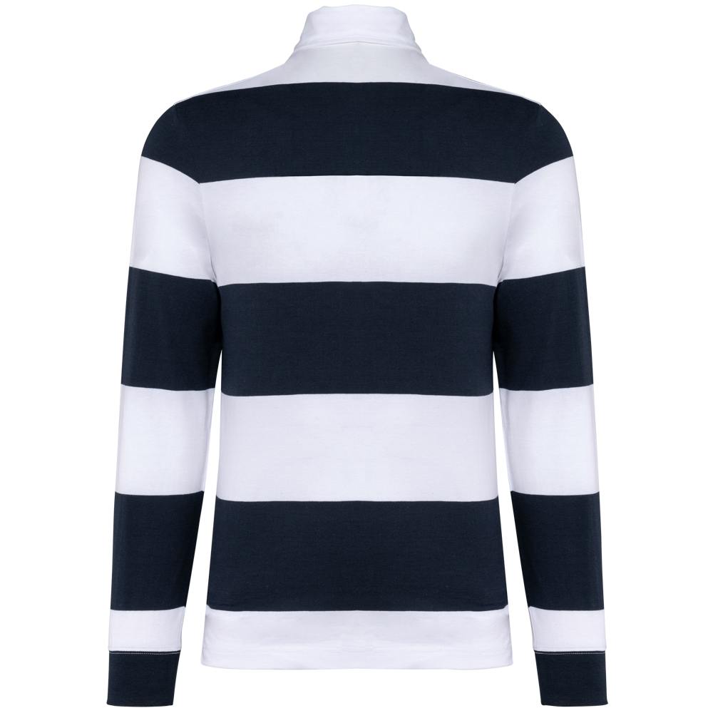 K285 - Gestreepte uniseks polo lange mouwen