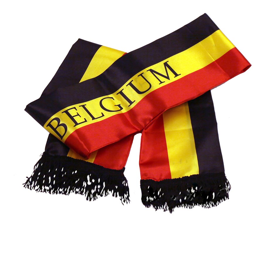 P1198 - Belgium Polyester Sjaal - 145x15cm EK - WK