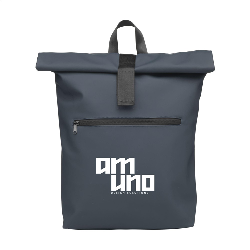 Lennon RCS Recycled Roll-Top Backpack rugzak - navy (± PMS 2379C)