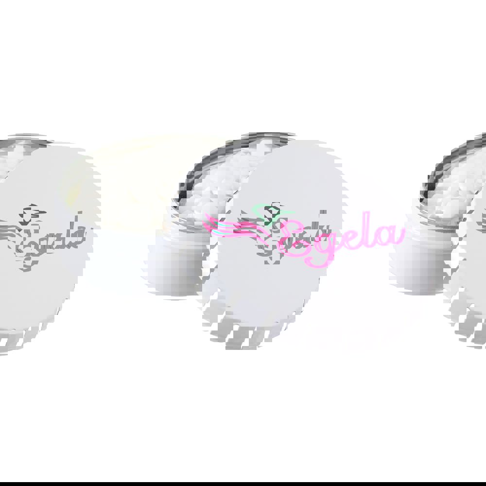 Clic-clac blikje met pepermunt - Wit