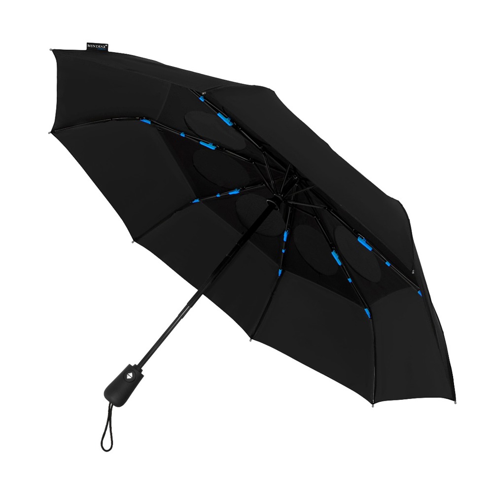 MINIMAX - ECO - Automatisch openen en sluiten - Windproof - 100 cm - Zwart
