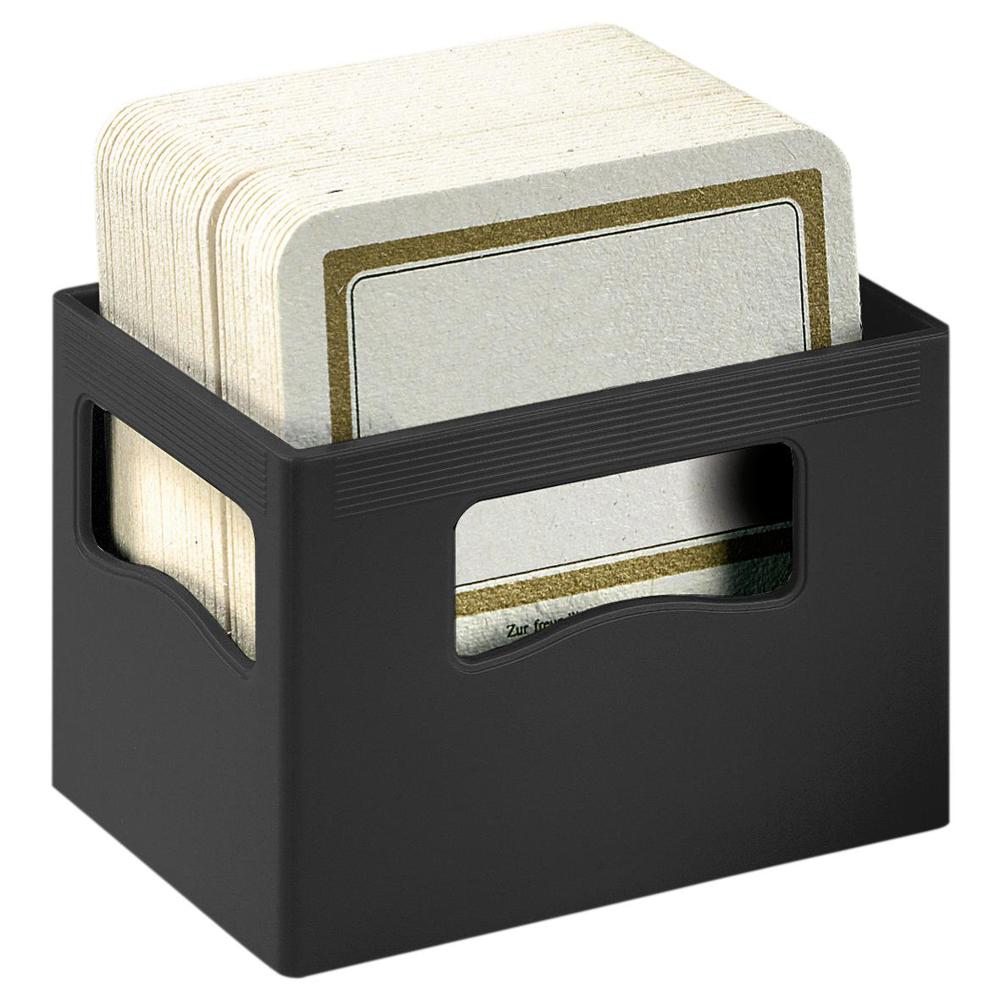 Bieronderzetterhouder "Bierkrat" - Zwart