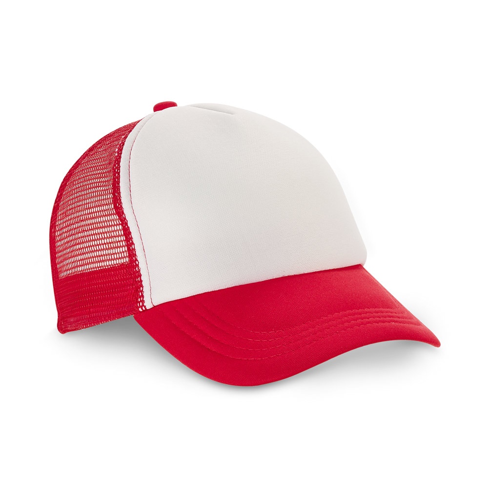 NICOLA. Polyester en mesh pet (150 g/m²) - rood