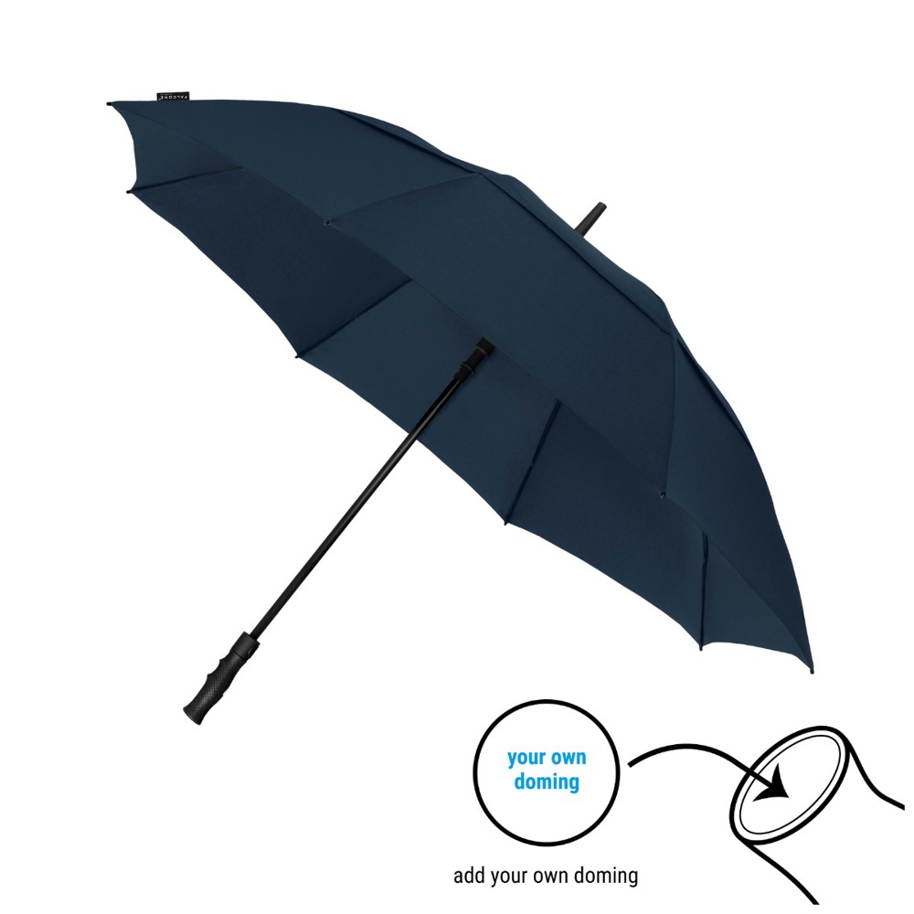FALCONE - Stormparaplu - Automaat - Windproof -  130 cm - Marine blauw