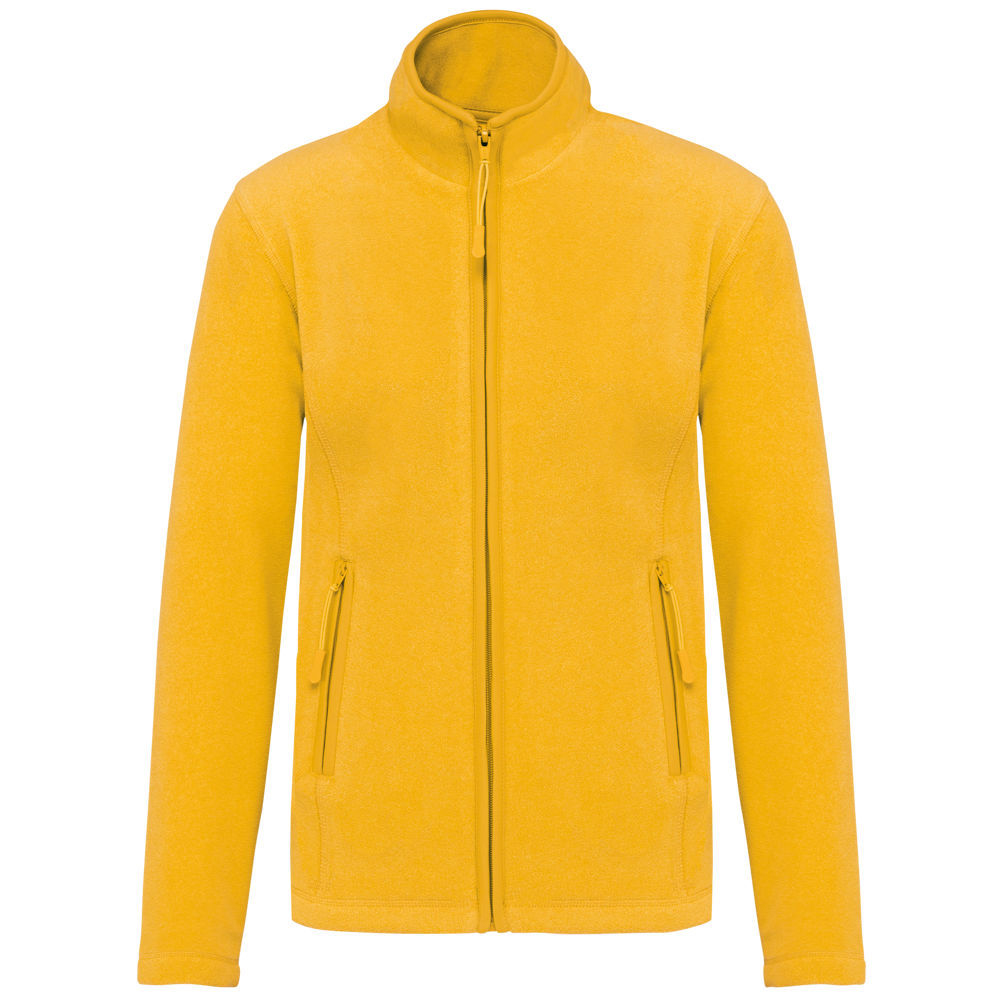 - Microfleece met rits dames - Yellow