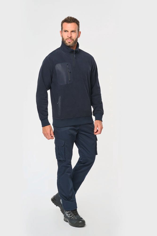 WK905 - Ecologishe fleece met ritskraag unisex