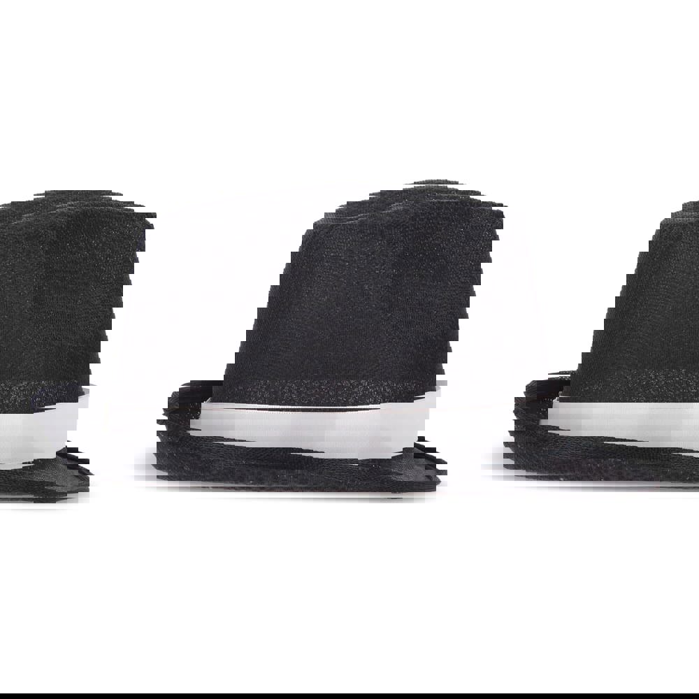 Polyester hoed met band