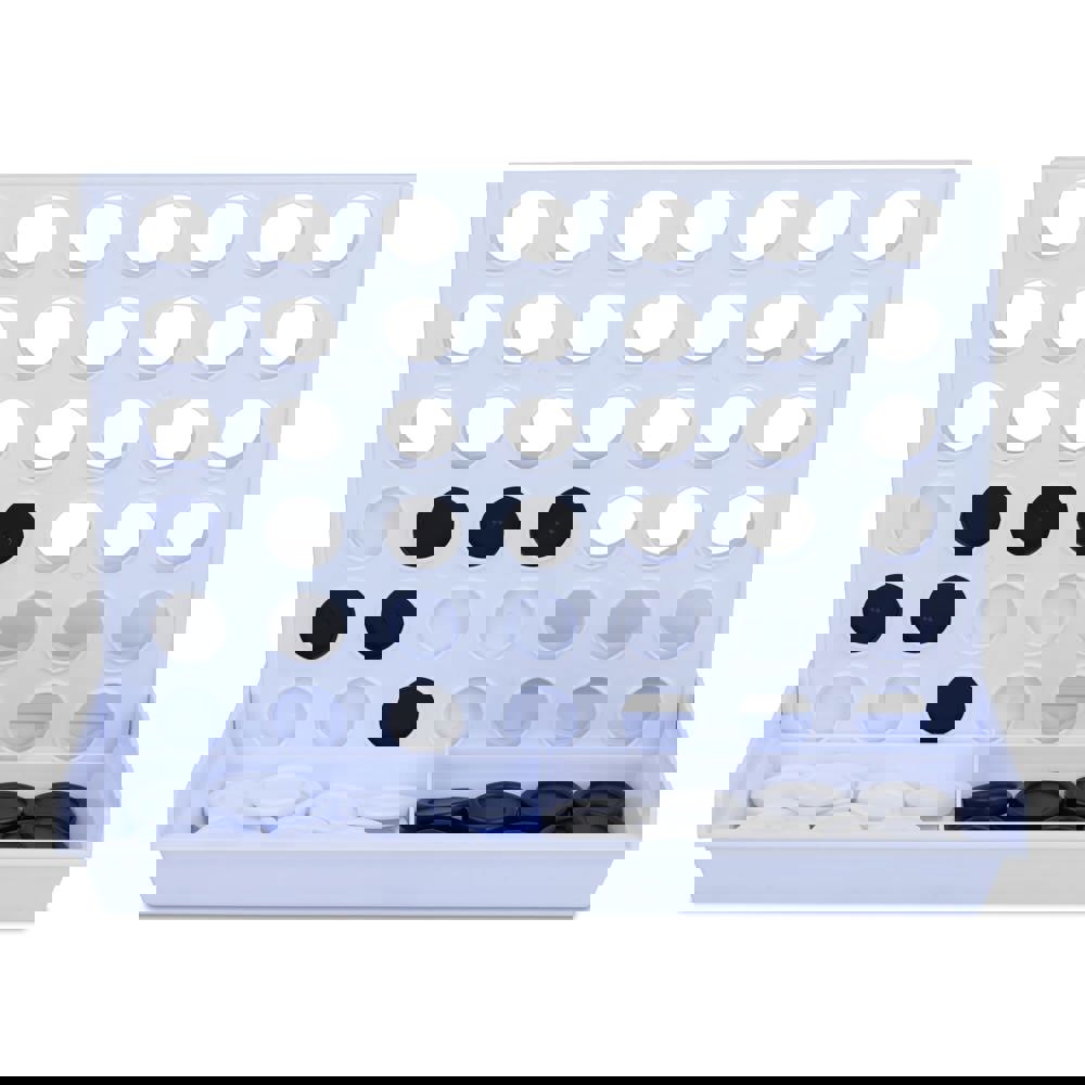 4 op een rij spel van gerecyclede materialen