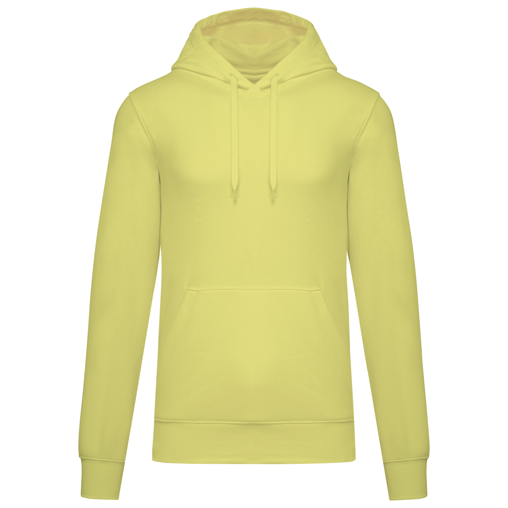 - Ecologische herensweater met capuchon - Lemon Yellow