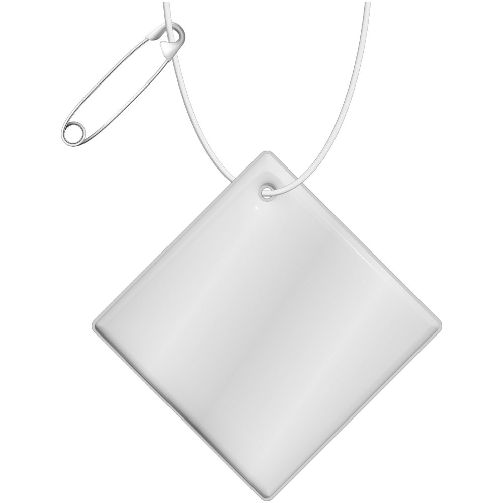 RFX™ H-20 grote reflecterende diamant pvc hanger - Wit