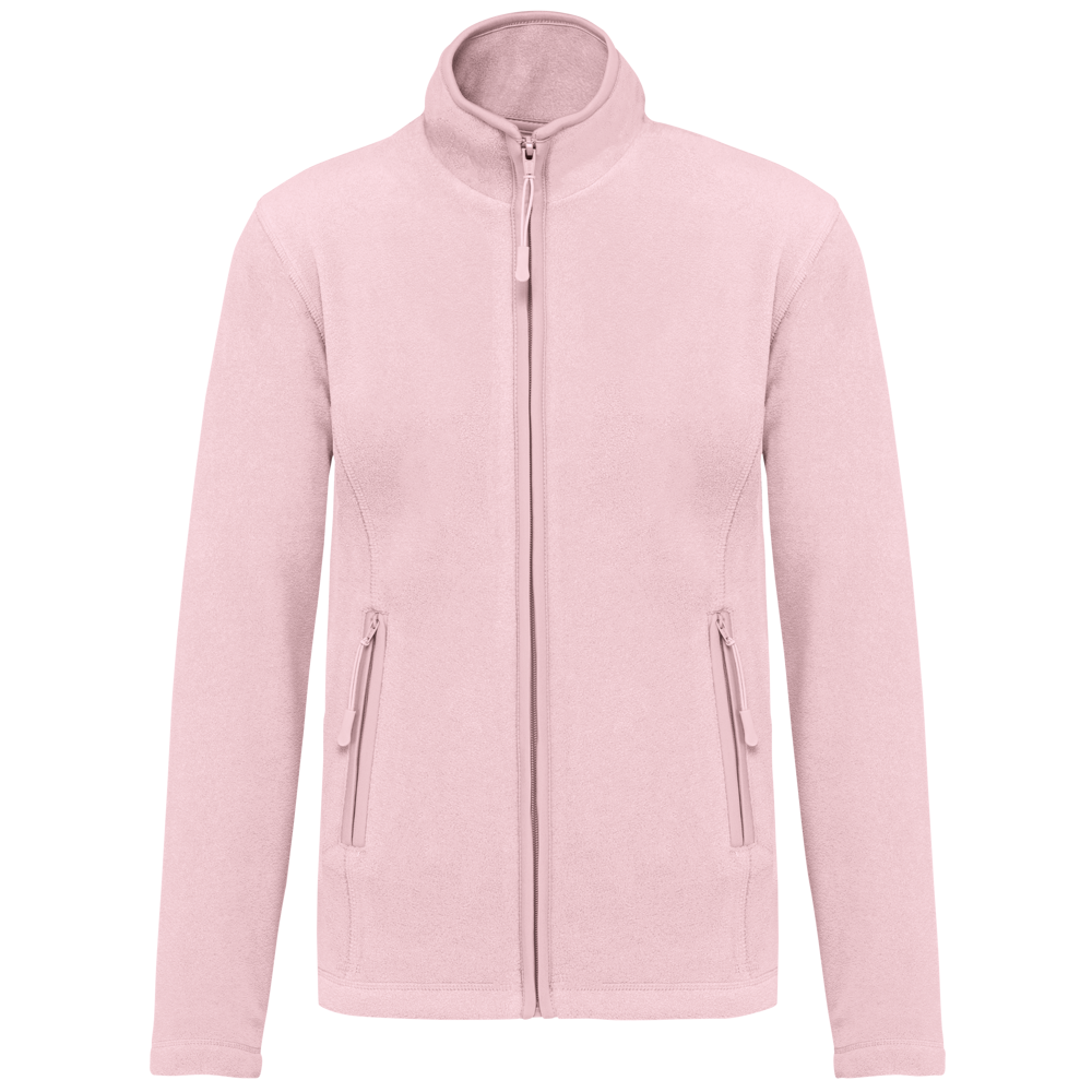 - Microfleece met rits dames - Pale Pink