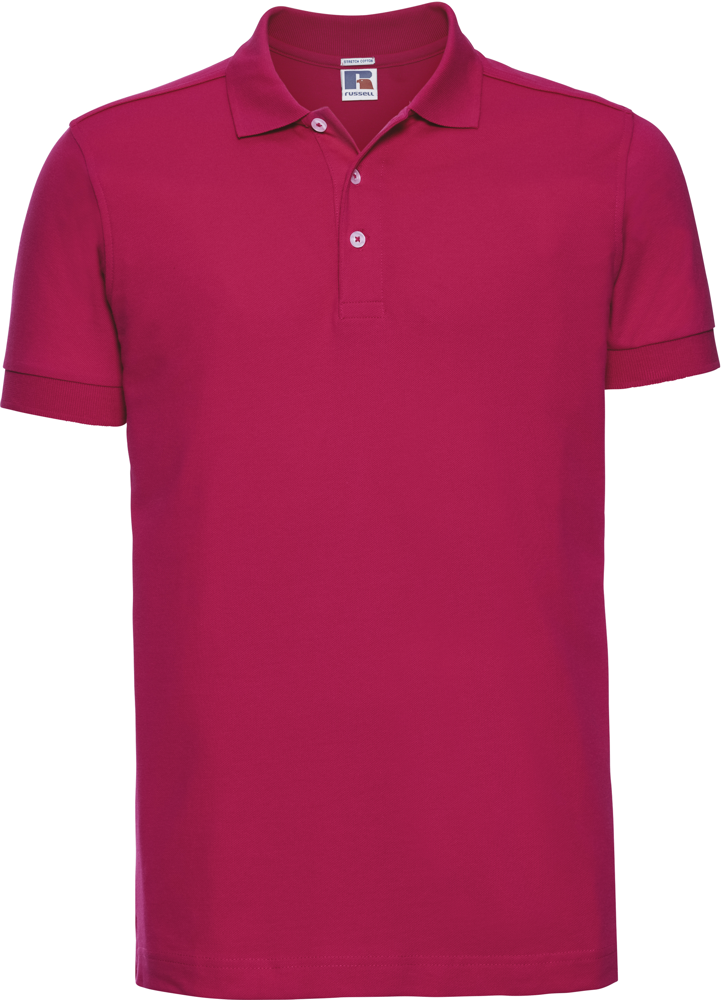 RU566M - Men's Stretch Polo Shirt - Fuchsia