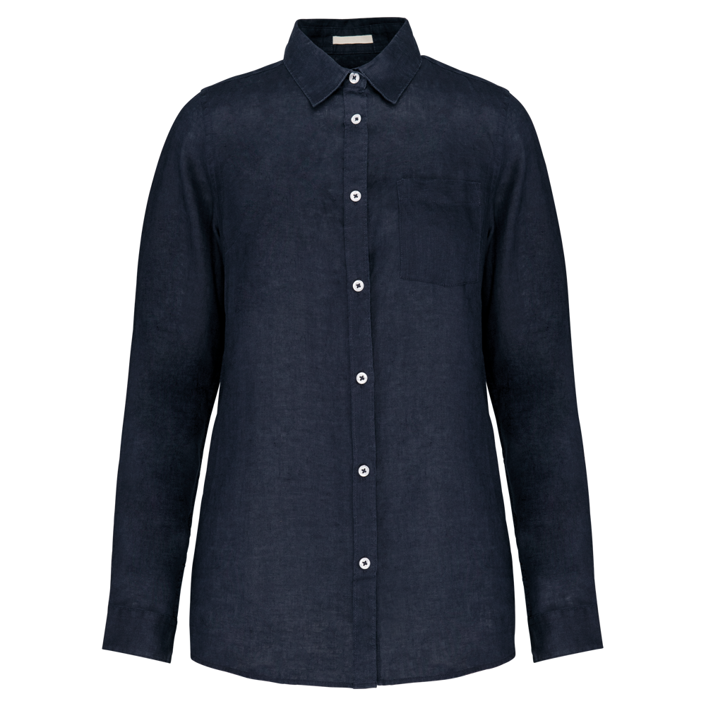 SP505 - Linnen damesblouse - Navy Blue