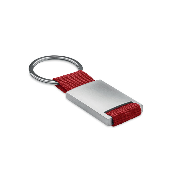 TECH - Metalen sleutelhanger - Rood