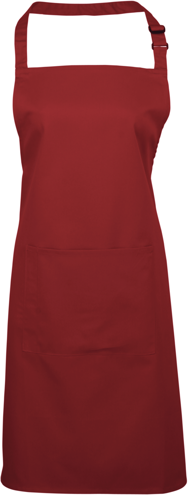 PR154 - Halterschort met zak "Colours" - Burgundy