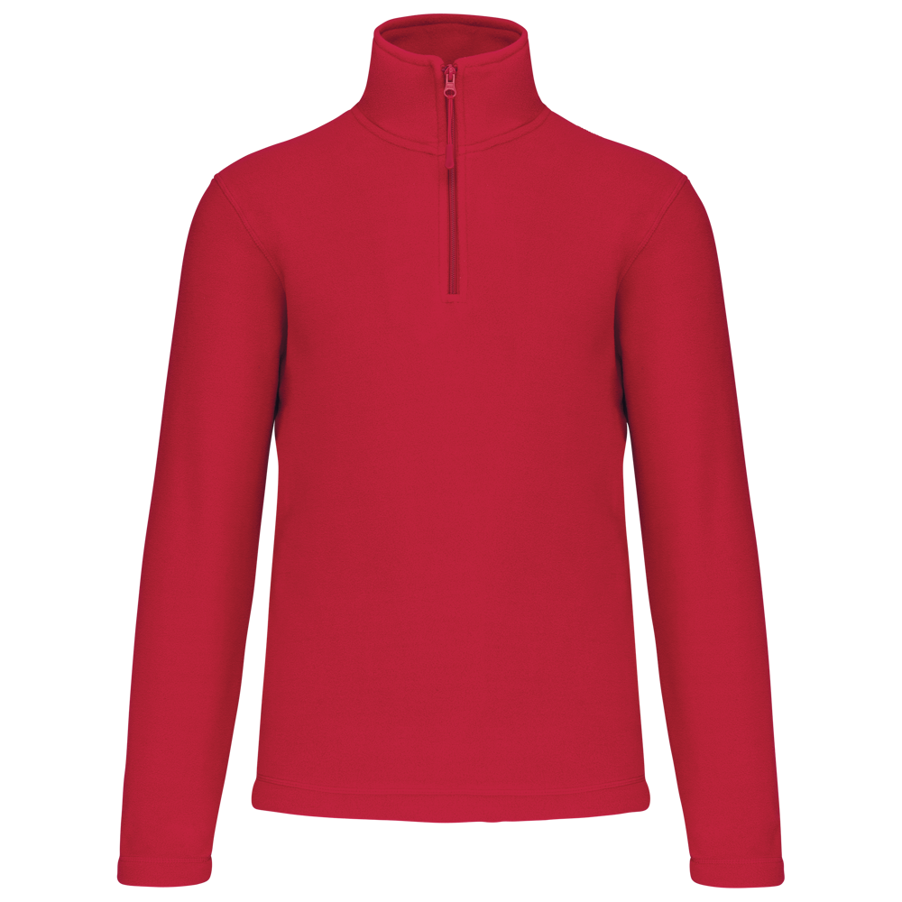 - Enzo - Fleece met ritskraag - Red