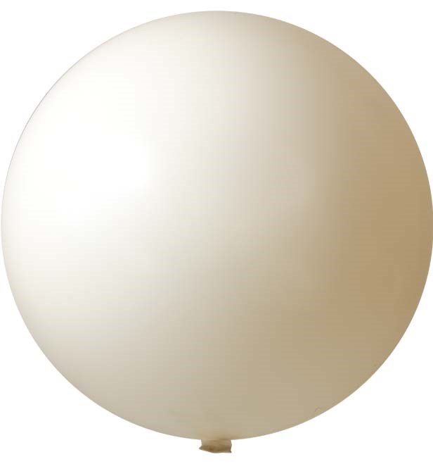 Reuzenballonnen bedrukt Ø 80 cm - Wit (4400) Pastel