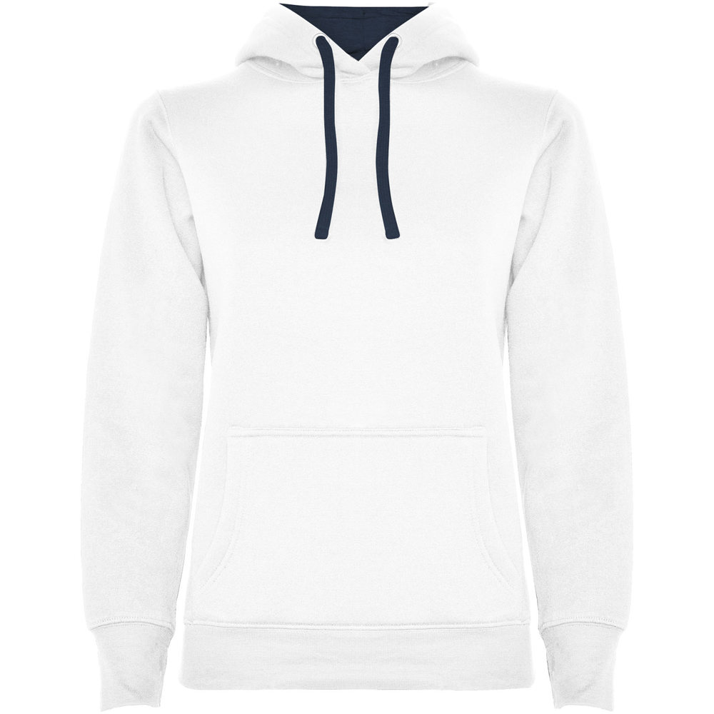 Urban hoodie voor dames - Wit, Marineblauw