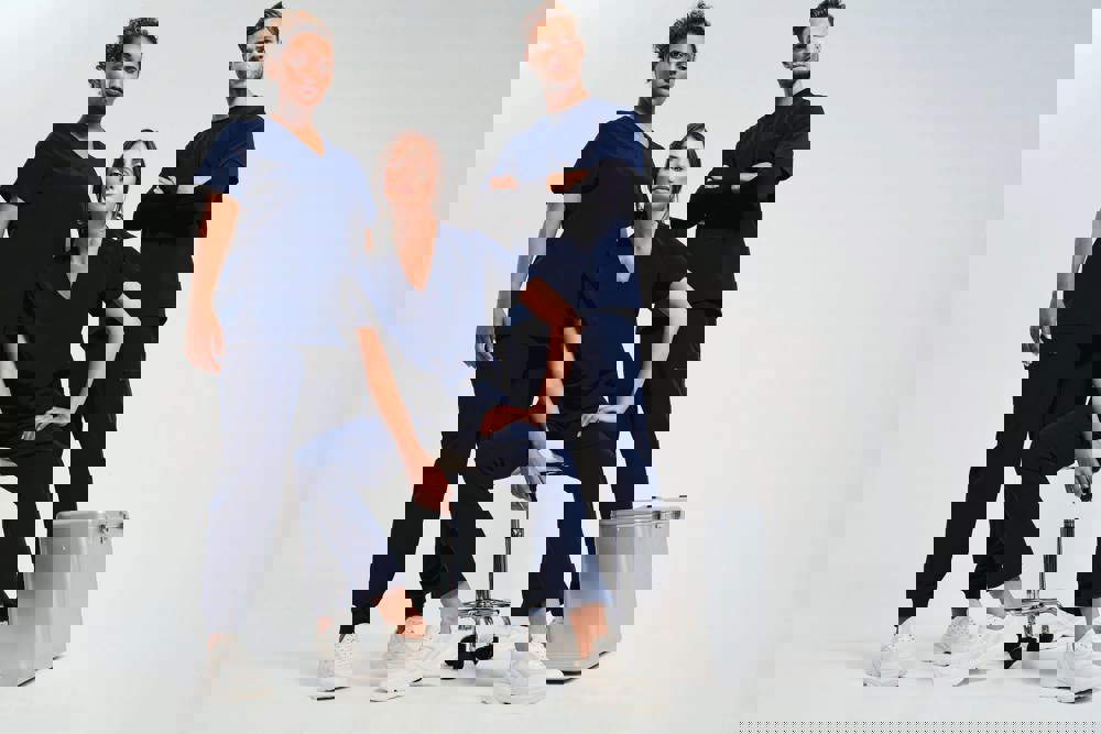 NN310X - Stretch tuniek met korte mouwen voor dames