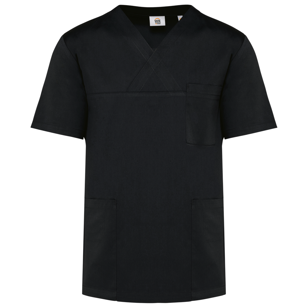 - Unisex tuniek met korte mouwen in polykatoen