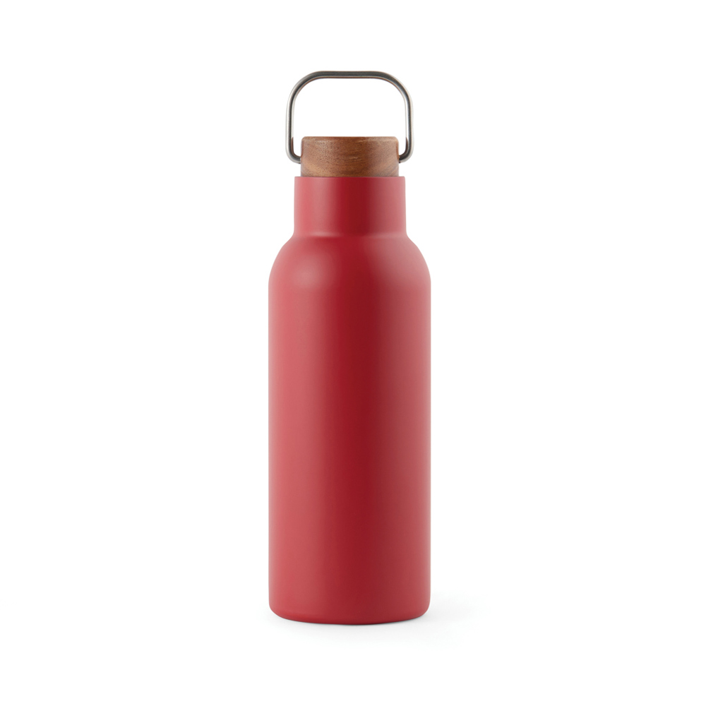 VINGA Ciro RCS gerecycled RVS vacuümfles 580ML - rood (± PMS 1805)
